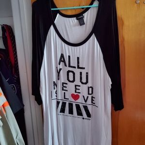 All You Need Is Love Baseball Raglan Tshirt